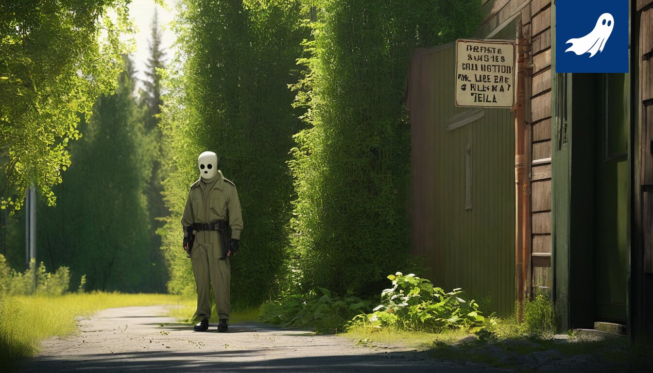 Ruostuneiden autojen kasa Kangasalan Romukaupungissa, robottien hallitsemassa maisemassa.