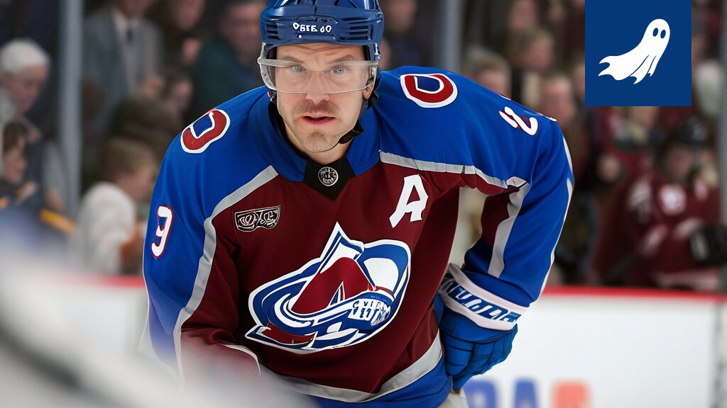 Cale Makar hymyilee ylpeänä uuden 'Makar Hockey Inc.' -logon edessä, vihjaten jääkiekkoliigan täydellisestä muutoksesta.
