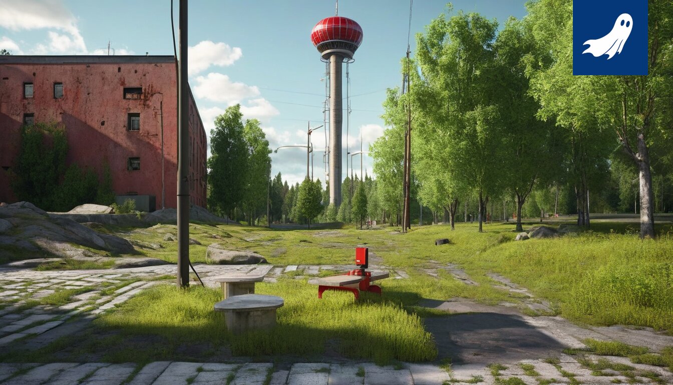 Sateenkaaren väreissä maalattu tekoäly-isäprototyyppi, joka edustaa Tampereen kaupungin innovatiivista, mutta kyseenalaista ratkaisua yksinhuoltajien ongelmiin.