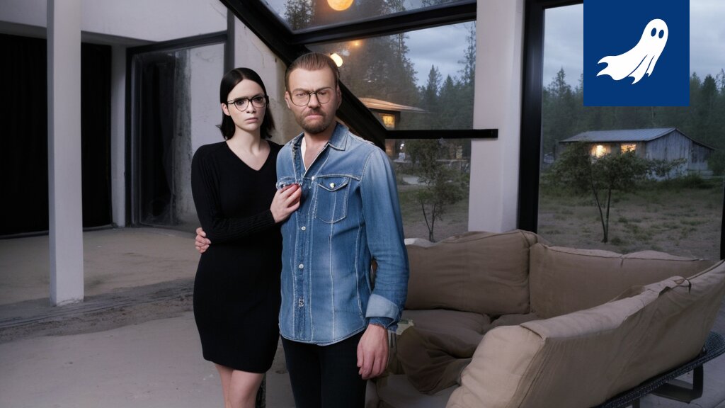 Kuva Lempäälän Kiimakalliolla sijaitsevasta modernista älykodista, jonka asukkaat ovat hologrammeja.