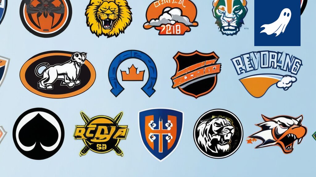 Sarjakuvamainen kuva tekoälystä, joka ohjaa jääkiekkojoukkueita, symboloiden mainonnan ja algoritmien valtaa urheilussa.