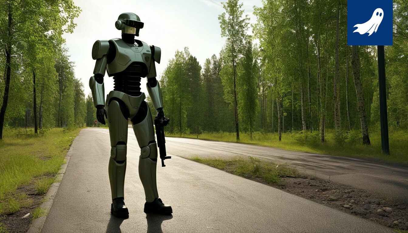 Robocop valvoo liikennettä Tampereella, aiheuttaen epätavallisia liikennesääntöjä ja ruuhkia.