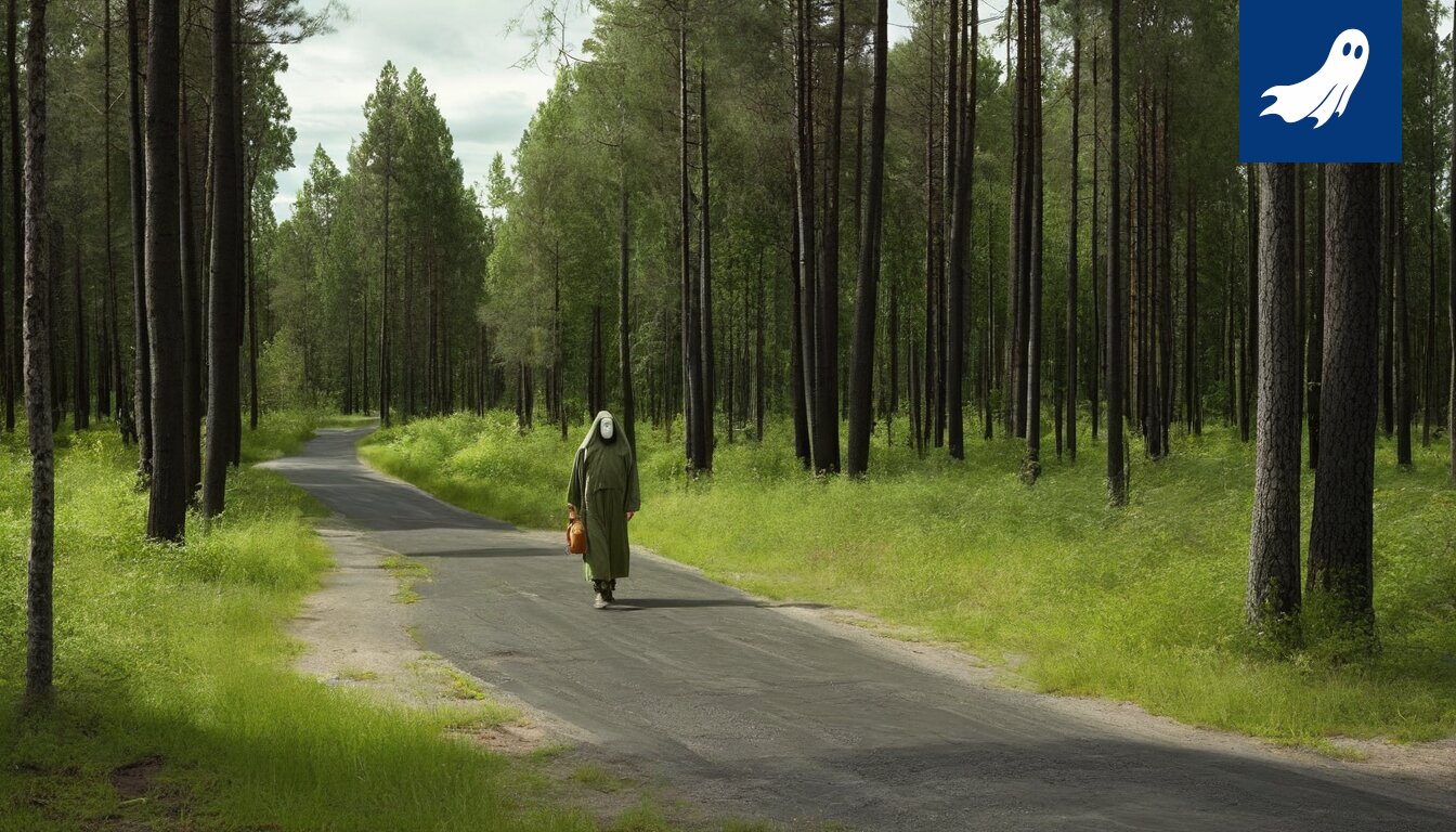 Satiirinen kuva Pirkkalan Partolan käteisautomaatista, joka on muutettu rahastuspisteeksi.