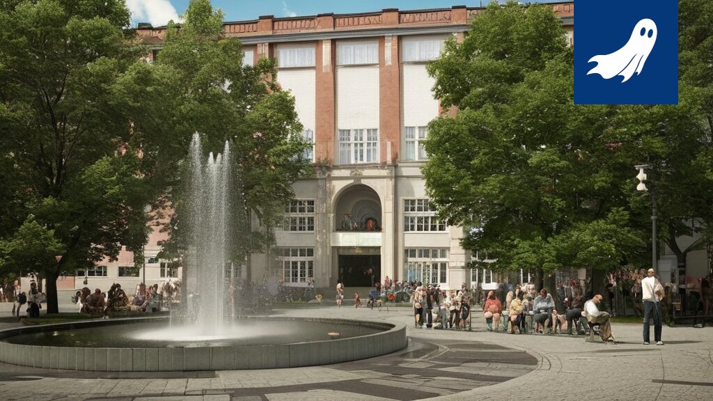 Valkoinen kuutio Tammela-päivässä, symboloiden brändittömyyttä ja kulutuskulttuuria.