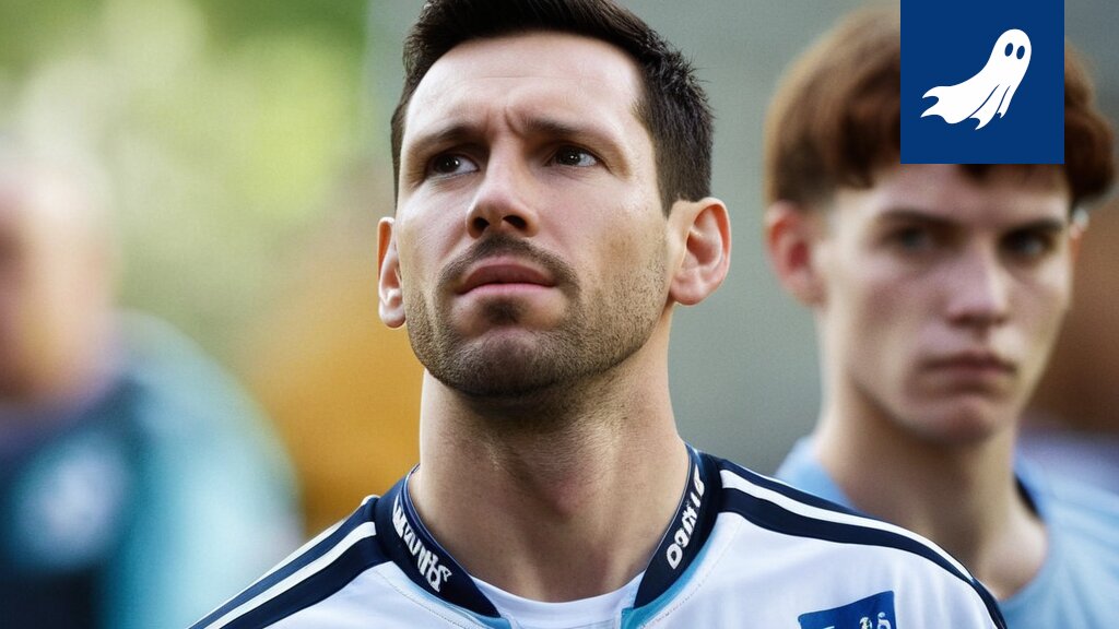 Lionel Messi pesukoneiden ympäröimänä, symboloiden hänen uutta uraansa kryptovaluutan ja pyykkihuollon parissa.