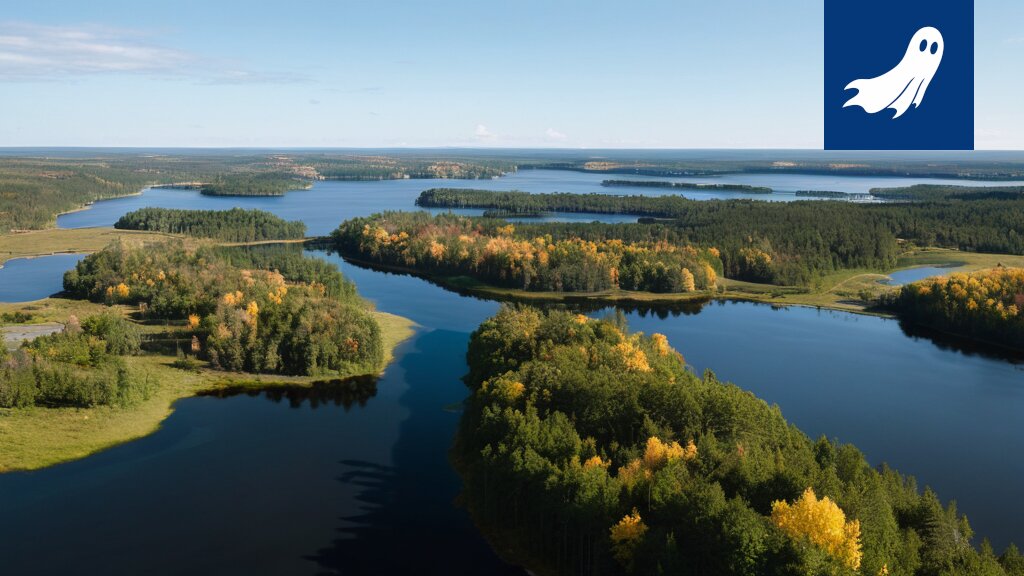 Satiirinen uutiskuva Pirkkalan saariston katoamisesta ja sen vaikutuksista säähän.