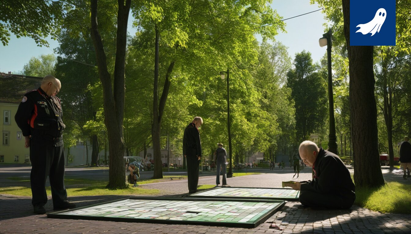 Sarjakuvamainen kuva pesäpallopelaajasta, joka hymyilee tappion hetkellä, viitaten artikkelin satiiriseen näkökulmaan.