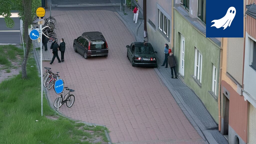 Alaston mies Hämeentiellä poliisin robottitestauksen seurauksena, ympärillä poliisiautoja ja liikennekartioita.