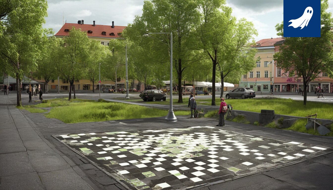 Satiirinen kuva Tampereen kaupungin Kausivalo-ohjelmasta, jossa valot pyrkivät vaikuttamaan kansalaisten mielialoihin ja ostokäyttäytymiseen.