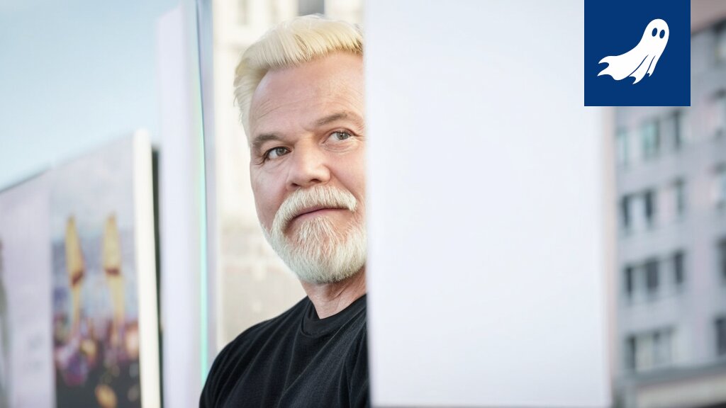 Sarjakuvamainen kuva Timo Isomäestä juoksemassa yöllä, jossa näkyy hologrammimaisia häiriöitä ja sensoreita polvihousuissa.