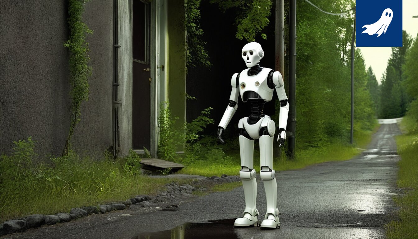Robottipoliisi valvoo suojatietä Tampereen Messukylässä, ja jalankulkijat saavat sakkoja epäsäännöllisesta käyttäytymisestä.
