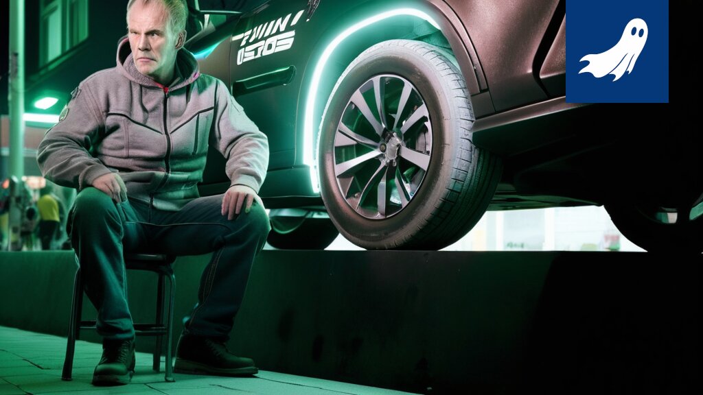 Sarjakuvamainen kuva Nokian Termorengas 2.0 -renkaasta, joka on täynnä piirejä ja johtoja, vihjaten sen edistyneestä teknologiasta.