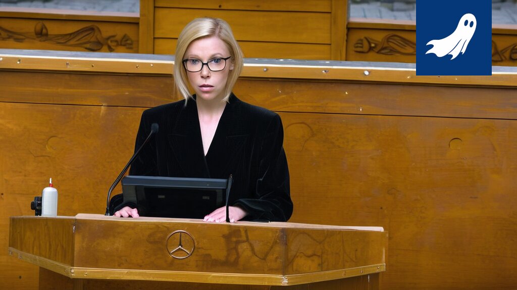 Kuva Viron presidentti Ülle Madisesta, jonka yläpuolella näkyy tekoälyn symboliikkaa.