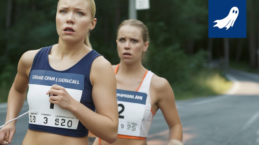 Topi Raitanen hymyilee Olympiastadionin kassalla, taustalla juoksijoita ja pörssikurssien nousu.
