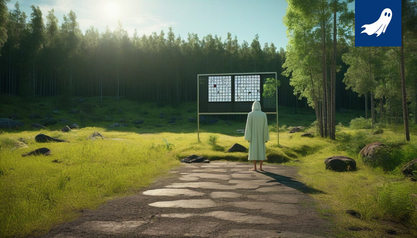 Ikaalisten kylpylän logo muunnettuna Metaverse Wellness Center -nimeksi, jossa on futuristisia elementtejä.