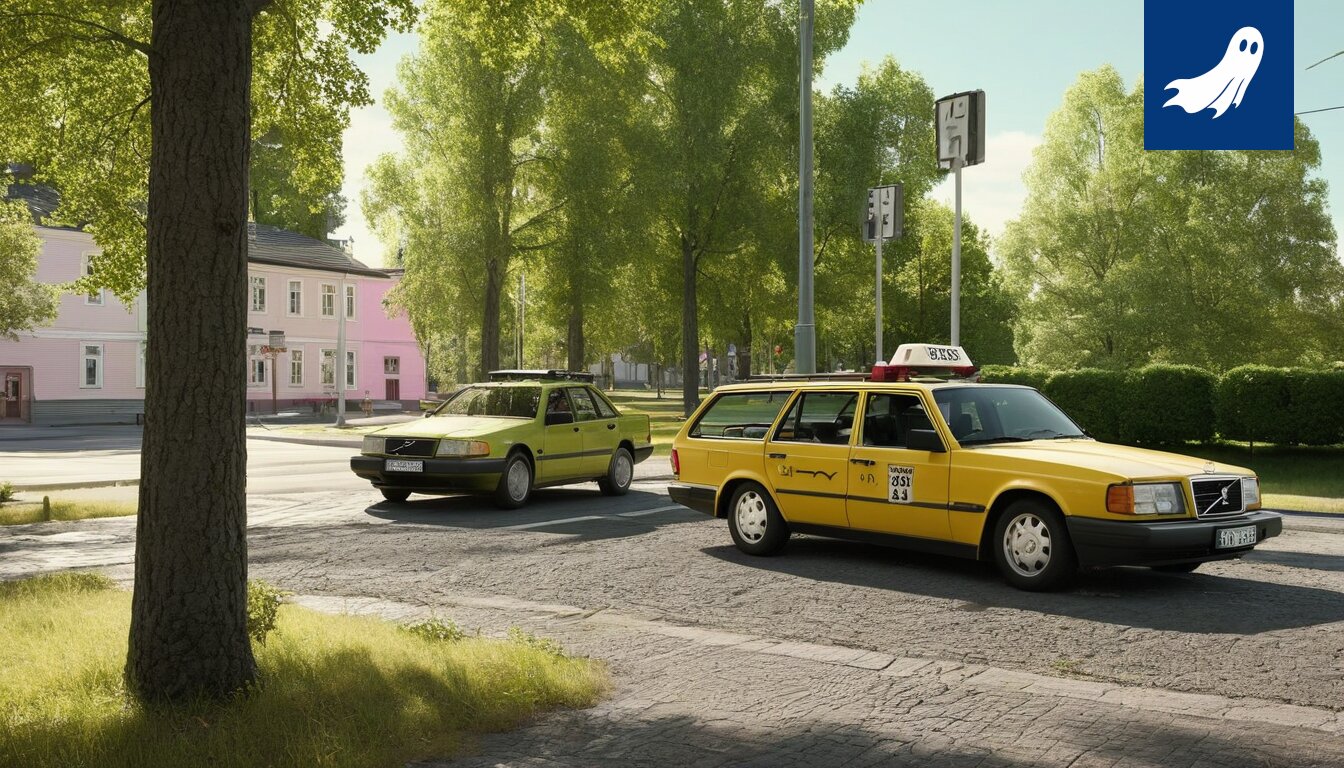 Satiirinen kuva Tampereen katumuodista, jossa värit ovat ottaneet ohjat.