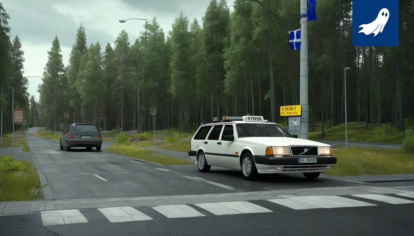 Sarjakuvamainen robotti analysoi opiskelijan aivoja datanäytön avulla.