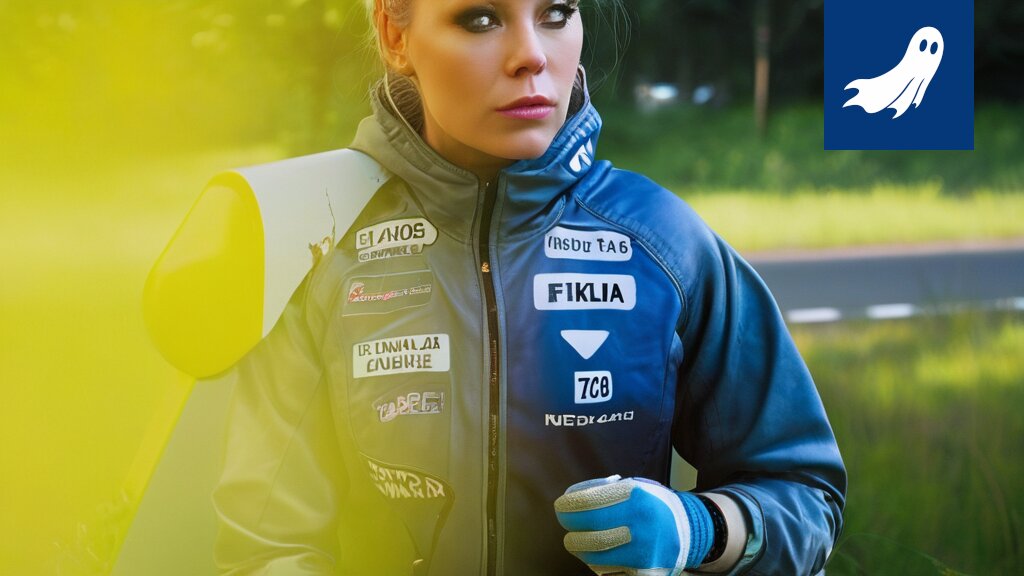 Sarjakuvamainen kuva Xbilin autokaupasta, jossa NFT-tokenit lentävät ilmaan ja Patrik Laine sekä Krista Pärmäkoski hymyilevät.