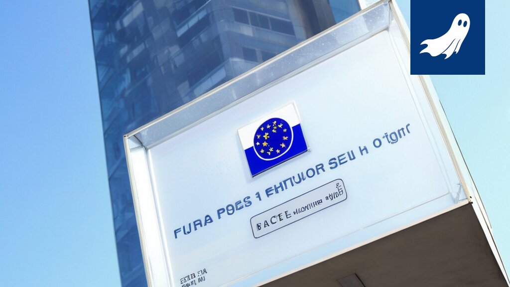 Sarjakuvamainen kuva hamsterista juoksemassa pyörässä eurosymbolien ympäröimänä.