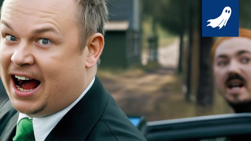 Kuva Valkeakosken tien sortumasta, jossa vihjataan Ässien salajuoneen.
