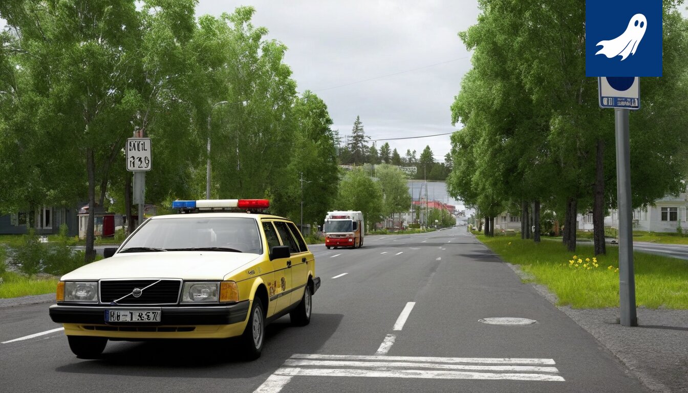 Satiirinen kuva Tampereen puulattiasta, joka on varustettu palovaroittimilla ja sammutusjärjestelmillä.
