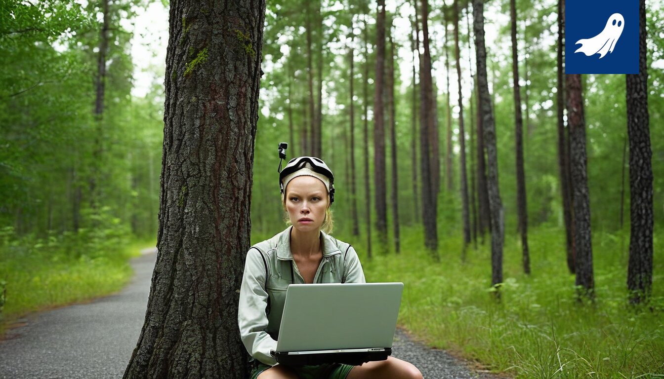 Sarjakuvamainen kuva hiihtäjästä, jonka päässä on kysymysmerkki ja taustalla sekava algoritmi.