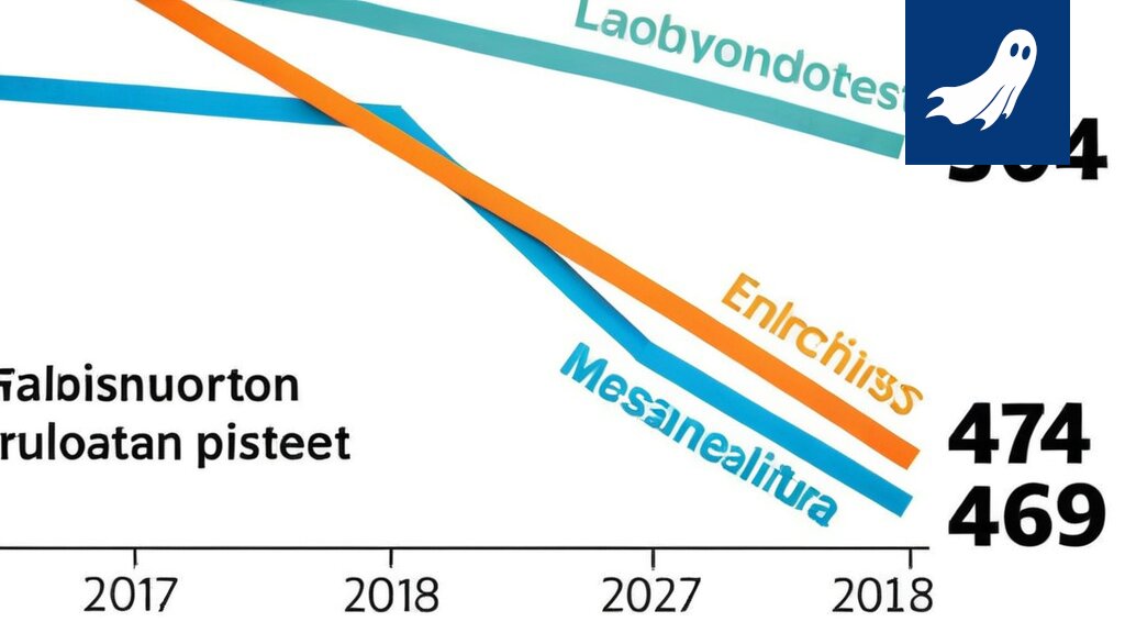 Sarjakuvamainen kuva robottilapsista suorittamassa Pisa-testiä, jonka algoritmi jumittuu.