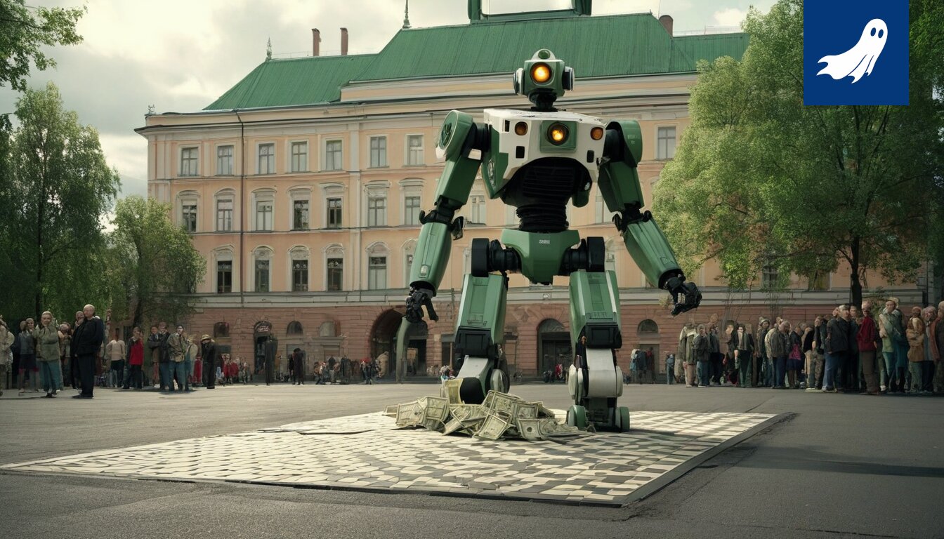 Pilapiirros tai kuva, joka symboloi Tampereen kaupungin myyntiä tai rakennusliikkeiden ahneutta.