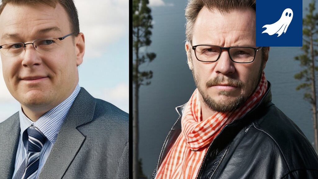 Sarjakuvamainen kuva työntekijästä kahvikupin ja tulostimen ääressä, symboloiden toimistossa tapahtuvaa 'työtä'.
