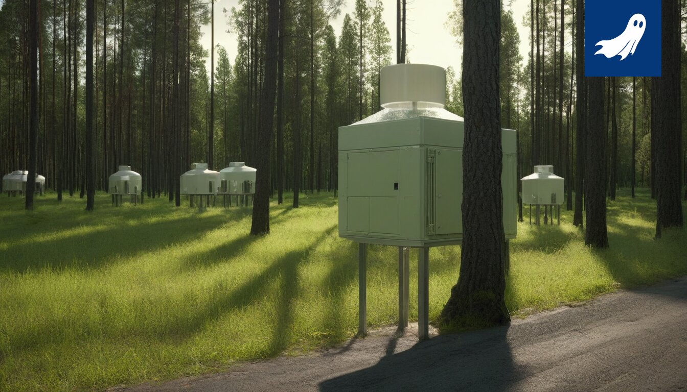 Oppilaat toimivat datakeskusten jäähdytysjärjestelminä, futuristinen kuva koulusta.