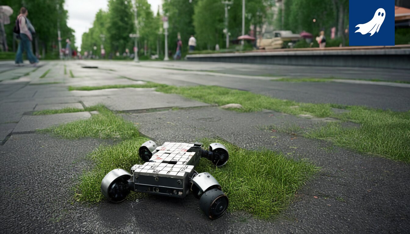 Vinosti parkkeerattu sähköpotkulauta Tampereen kaupungin keskustassa, symboloiden tiukentuvaa valvontaa.