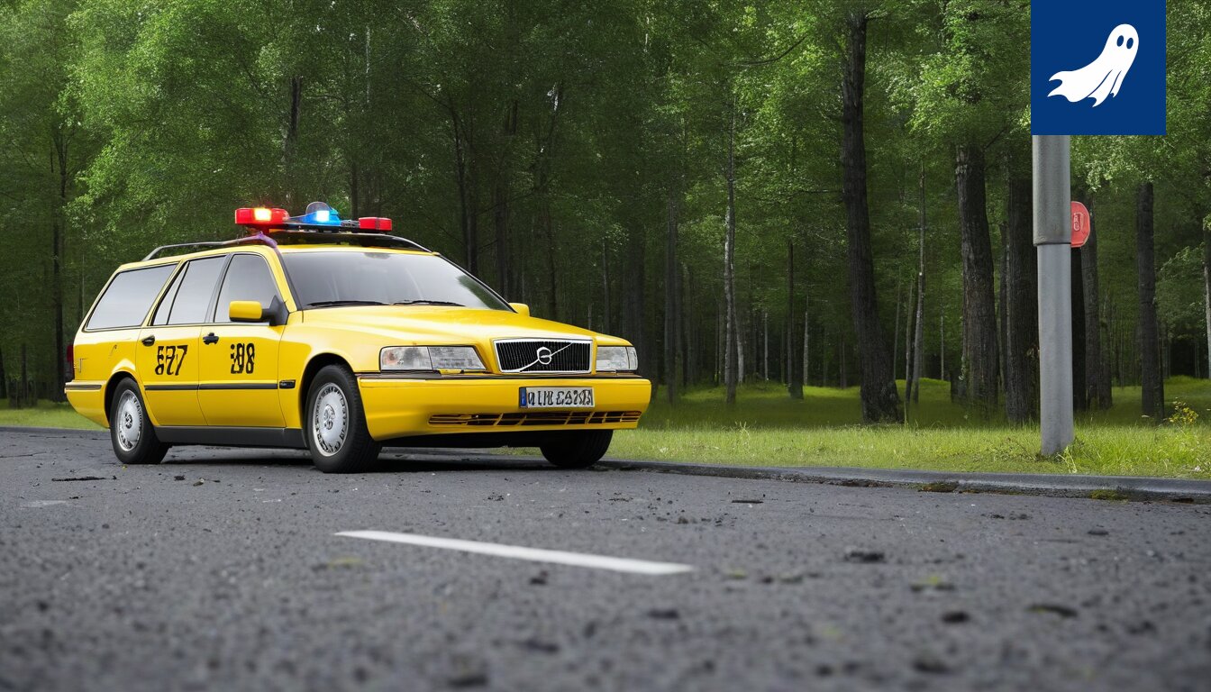 Satiirinen kuva Tampereen liikennekaaoksesta, jossa sähköpotkulautoja ja Joulupukki ovat mukana.