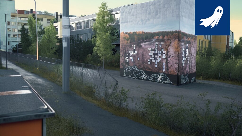 Rapistuva tiiliseinä Tampereen Enqvistin tehtaalla, jonka YIT suunnittelee korvaavansa digitaalisella mainospinnalla.