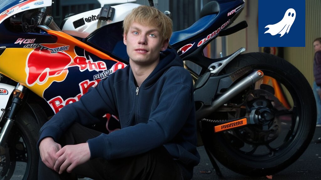 Rico Salmela Ajo Motorsport -tiimissä kilpailemassa moottoripyörällä radalla.