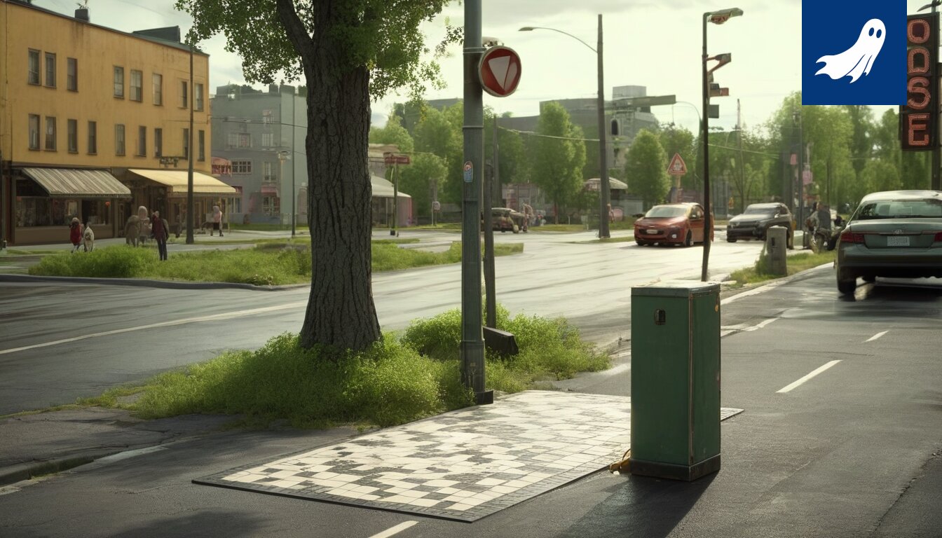 Sarjakuvamainen kuva tekoälystä, joka laskee rahaa lastenkirjojen ympärillä.