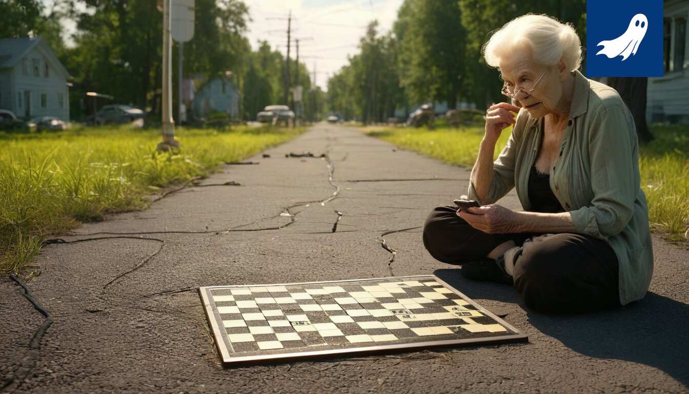 Sirkusteltta täynnä yleisöä, jonka reaktioita mitataan futuristisilla laitteilla.