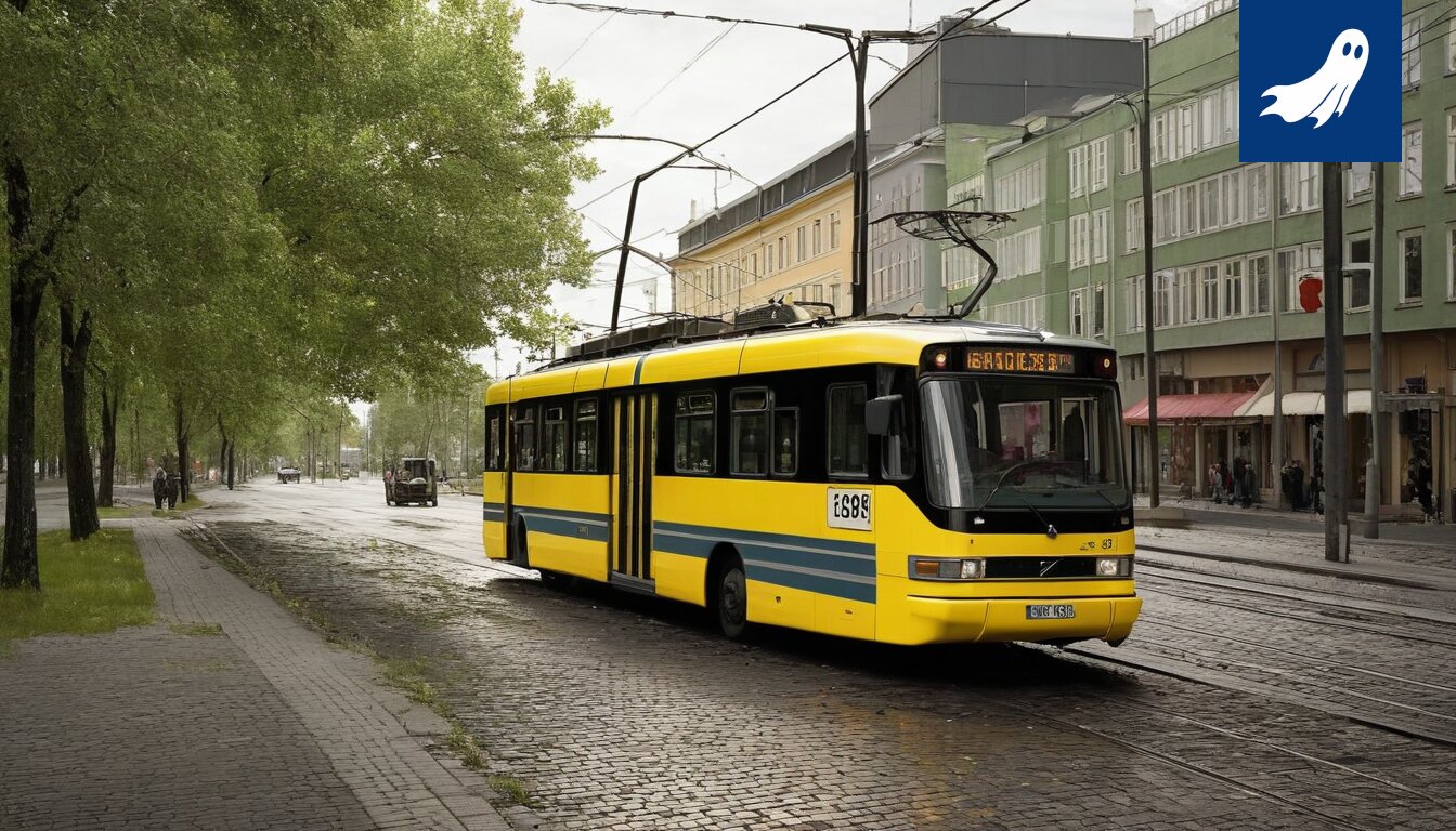 Sarjakuvamainen kuva digiristikosta, jonka ruudut uhkaavat vääntyä ja aiheuttaa kaaosta Tampereen kaupungissa.