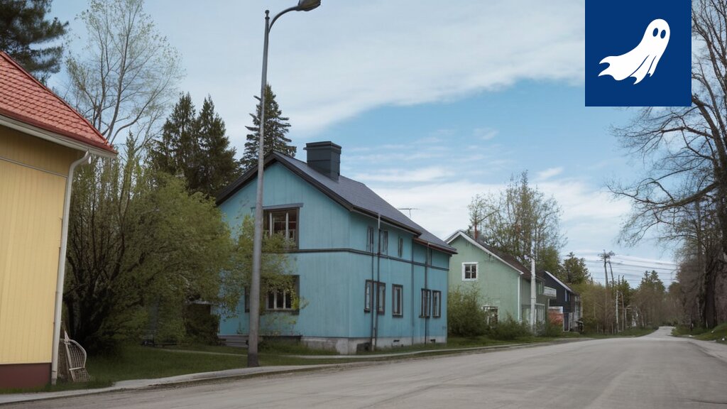 Sarjakuvamainen kuva tekoälystä, joka ohjaa Tampereen bussilinjoja, symboloiden kaupungin hallinnan siirtymistä tekoälylle.