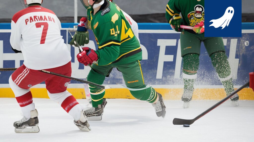 Jääkiekkokypärä, jonka kyljessä lukee "Save the U20", viitaten artikkeliin nuorten jääkiekkoilijoiden haasteesta.