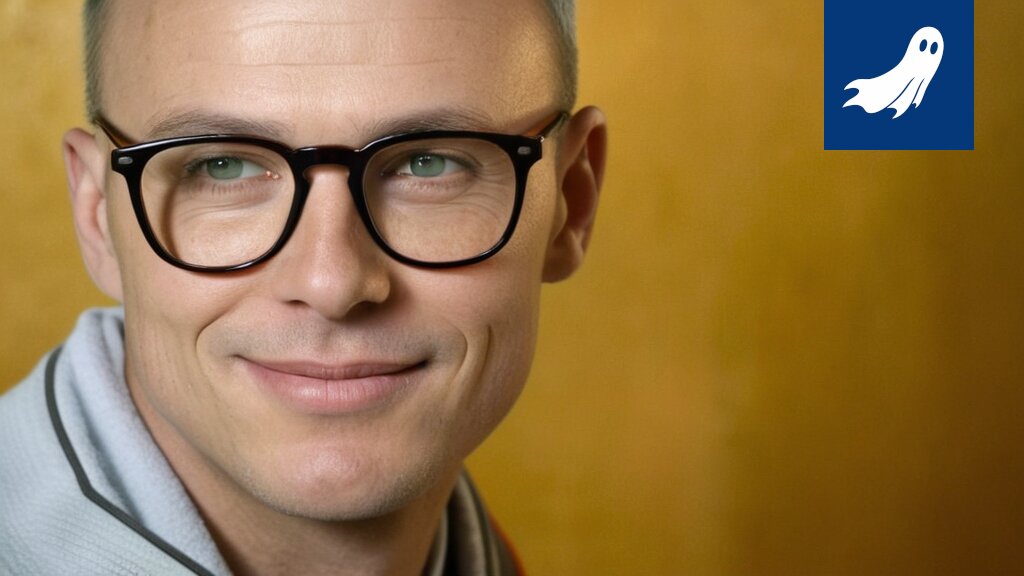 Erityisopettaja Ilkka Marttinen hymyilee salaperäisesti, taustalla hämmentyneitä oppilaita.