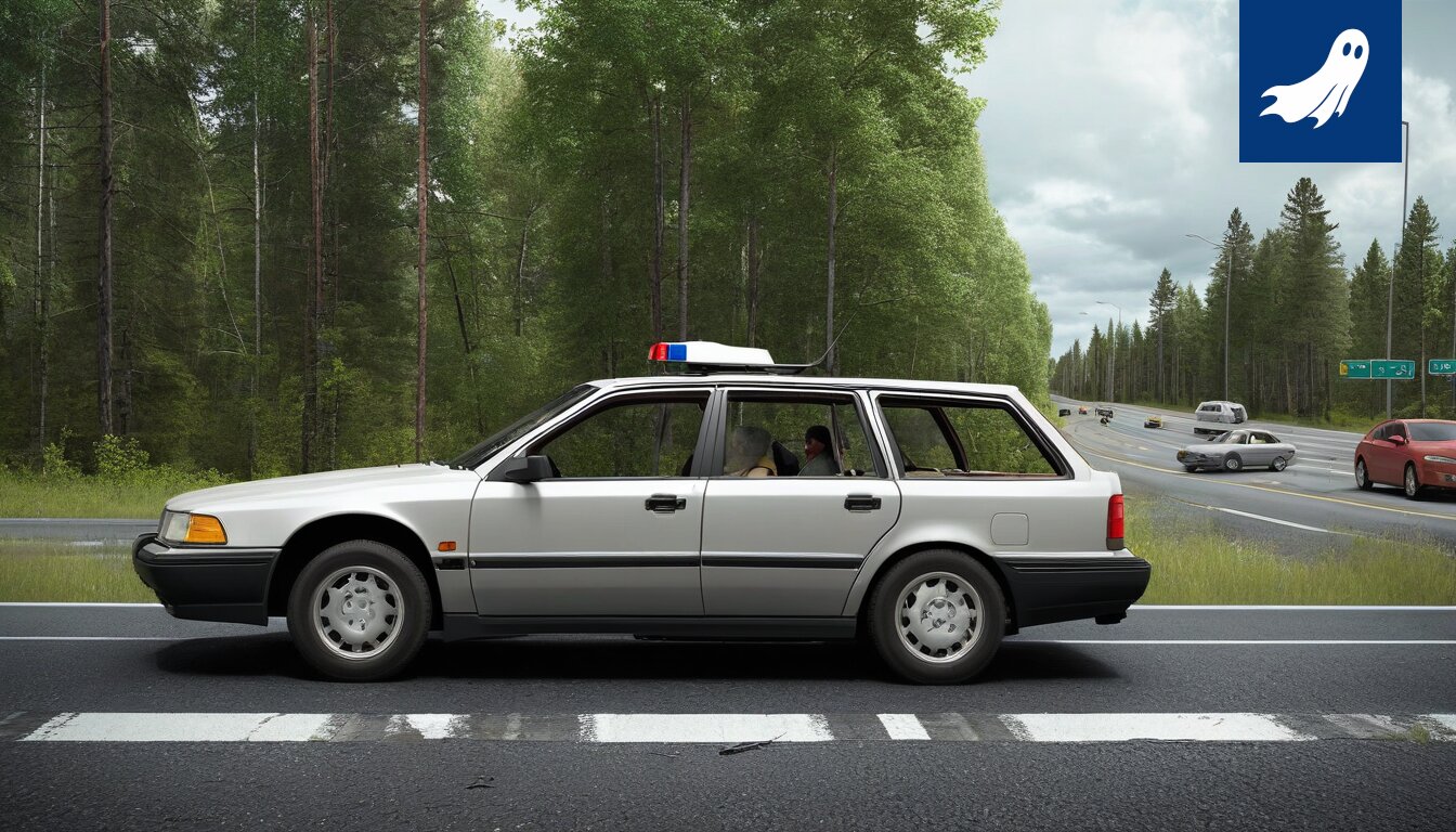 Pispalan valtatiellä tapahtunut kolari, jossa liikennevalot näyttävät virnuilevan taustalla.