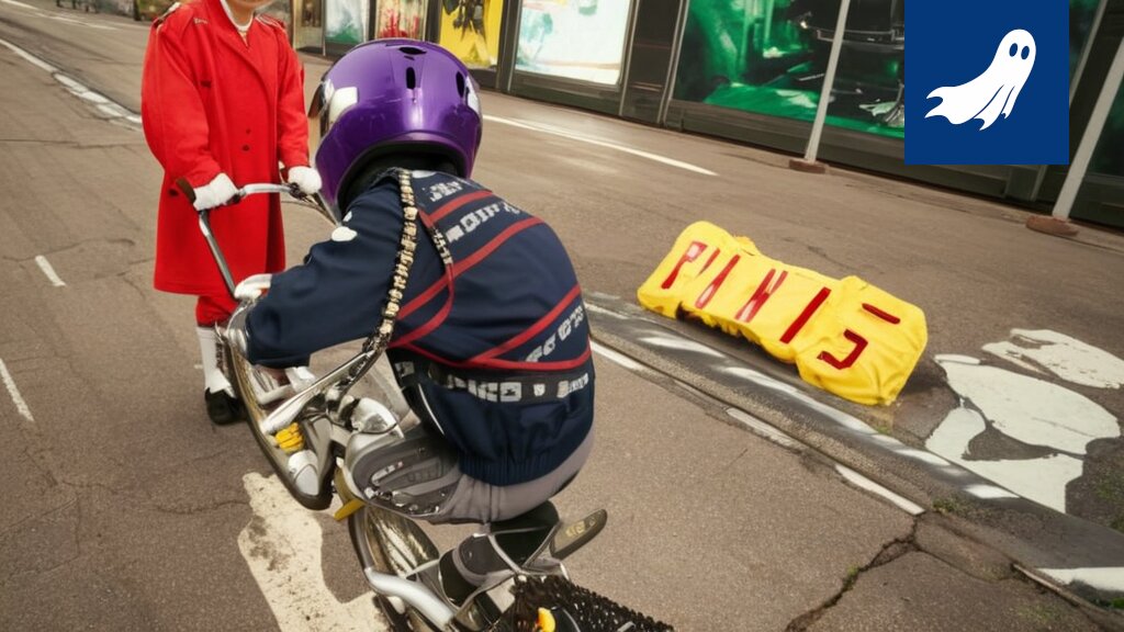 Sarjakuvamainen kuva Kuninkaankadusta, jossa autot valtaavat kadun ja jalankulkijat ovat poissa.