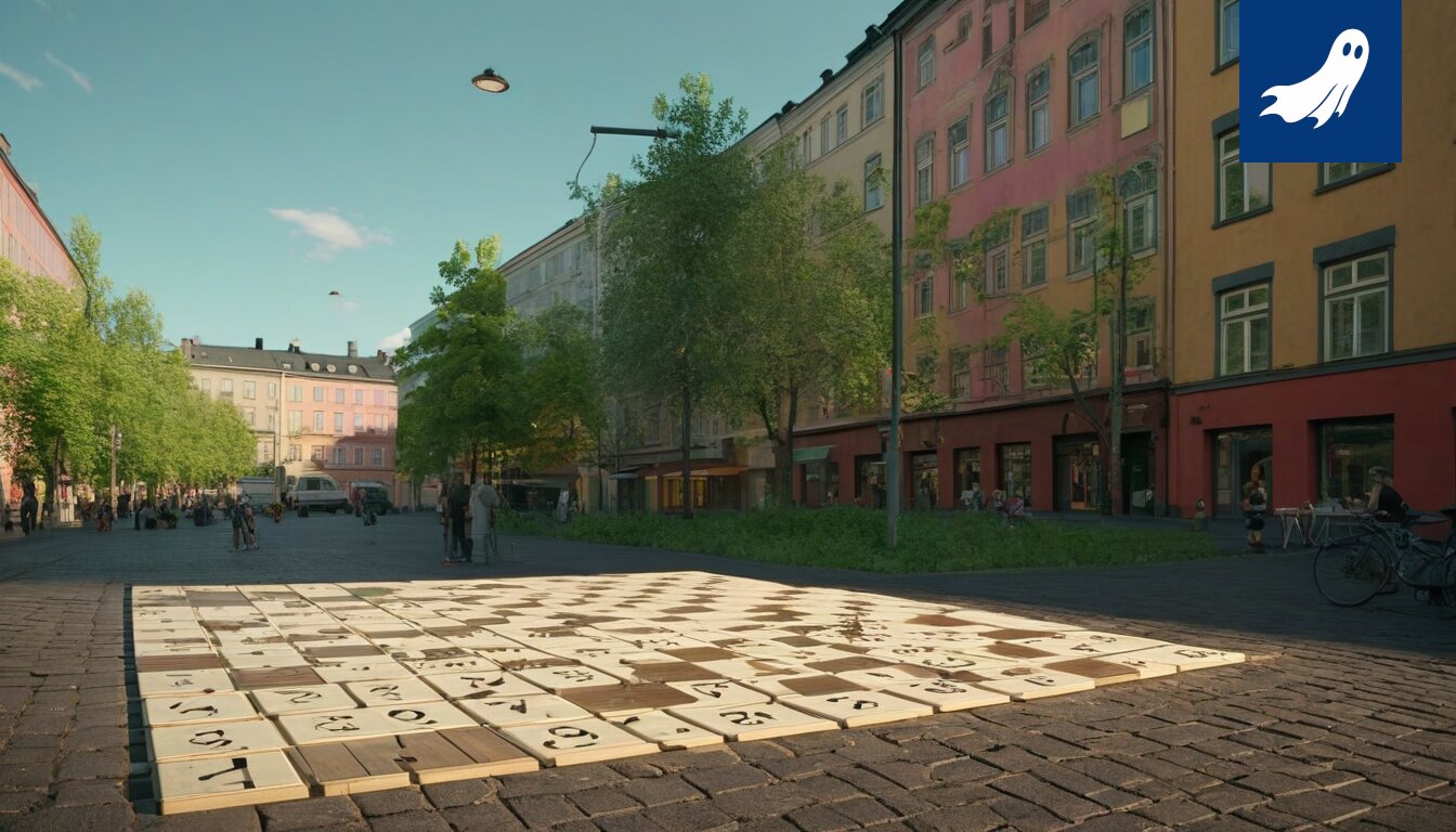 Sarjakuvamainen kuva Tampereen saunasta, jossa robotit valvovat löylyjä ja kävijät saavat henkilökohtaista hierontaa.