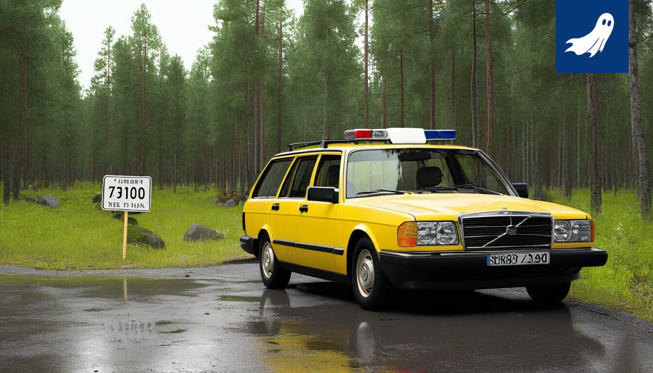 Sarjakuvamainen kuva autosta, joka on juuri vältänyt kolarin, symboloiden uutta kirjallisuuden tunnistusmallia.