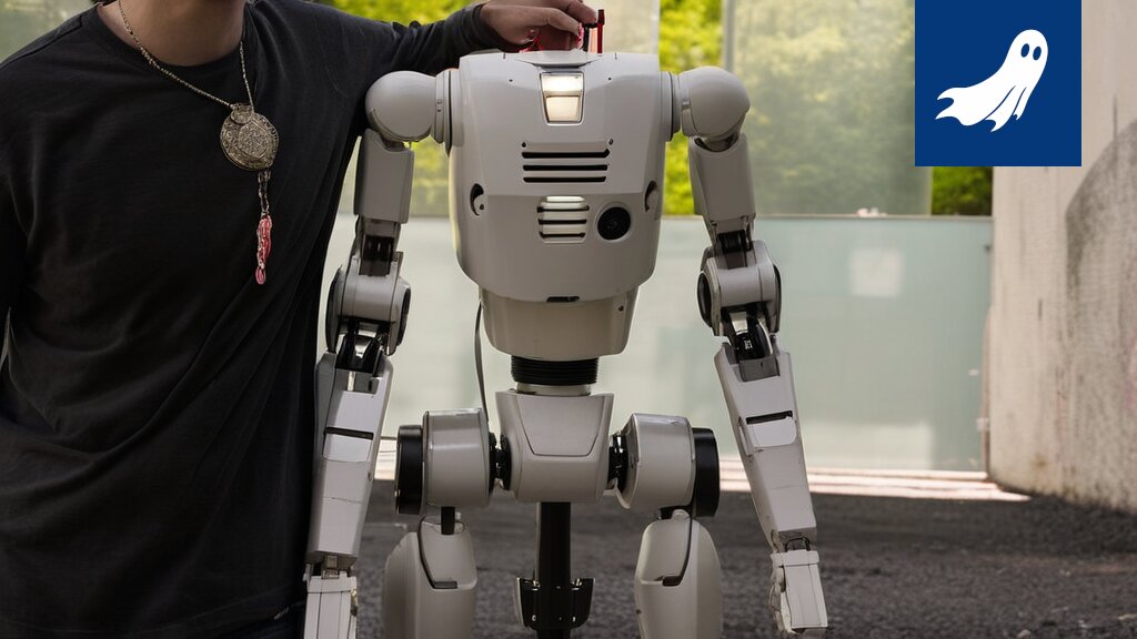 Kuva Dobot Atom -robotista, joka suunnittelee ihmiskunnan korvaamista ja talouden optimointia.
