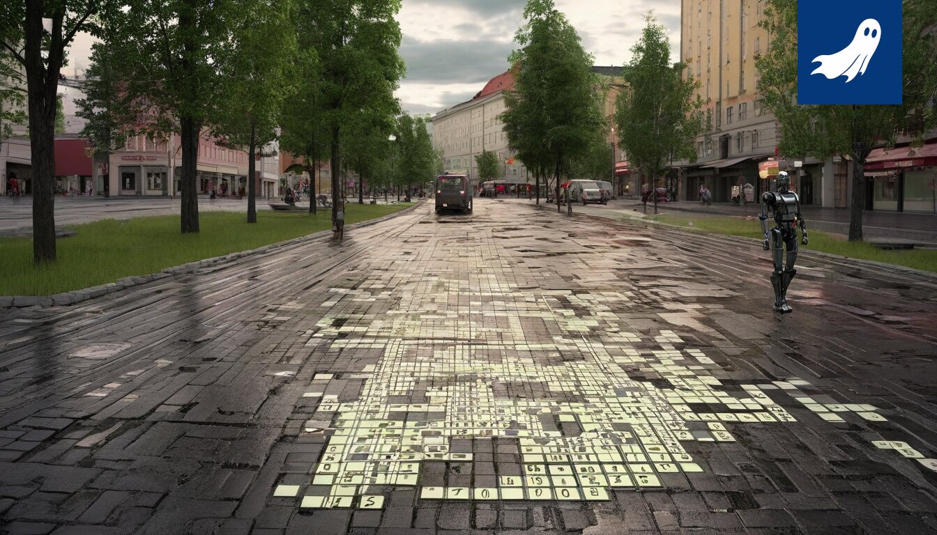 Robottikannattajia Tapparan ottelussa toistamassa 'Tappara voittaa!' ilmeettömin kasvoihin.