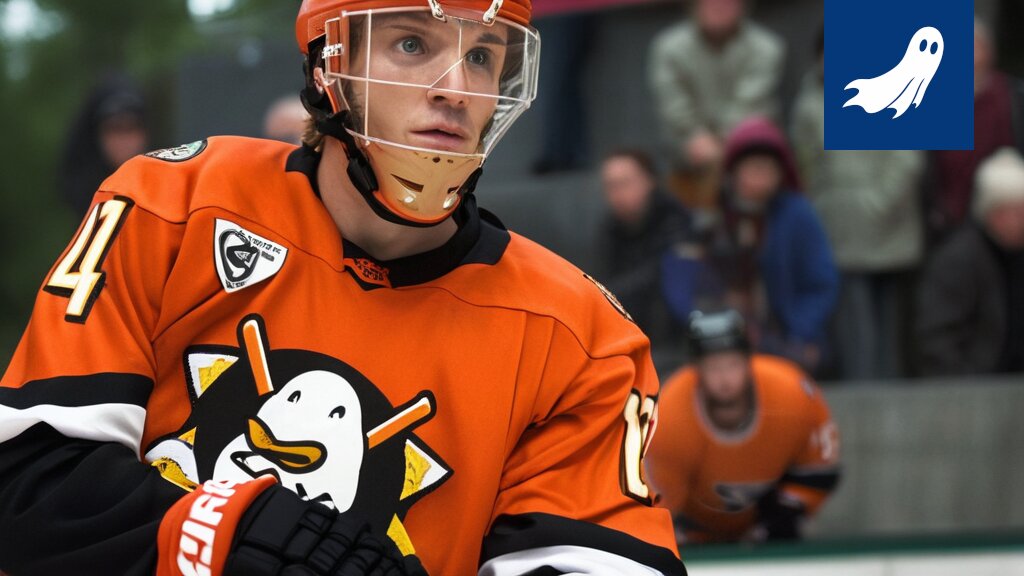 Mikael Granlund Anaheim Ducksin peliasussa, kuva havainnollistaa pelaajan muuttumista osakkeeksi.
