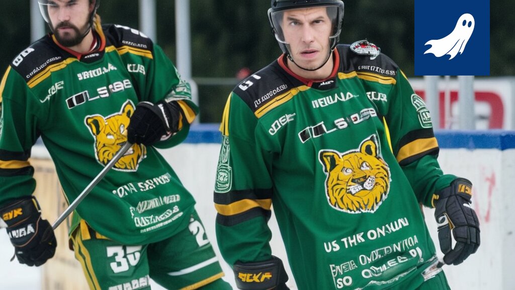 Kuva Växjö Lakersin pelaajista, joiden lempinimet on vaihdettu osana uutta, humoristista strategiaa.
