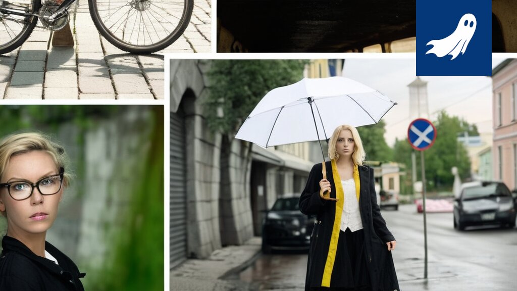 Sarjakuvamainen kuva Piki-kirjastosta, jossa ihmiset jonottavat epätoivoisesti varaamaan kirjoja, ja taustalla näkyy vääristynyt aika-avaruus.