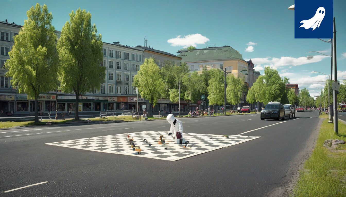 Sarjakuvamainen kuva ambulanssista, jonka kyljessä on suuria mainoslauseita ja logoja, symboloiden terveydenhuollon kaupallistumista.
